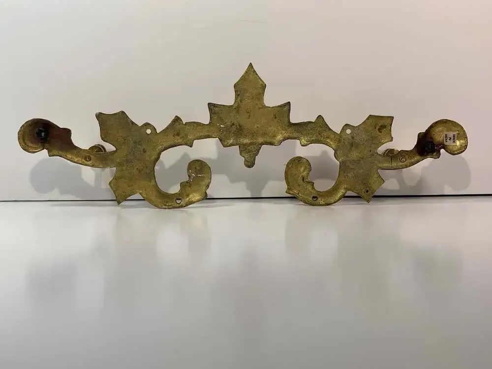 Brass Christmas Vintage Holly Coat hanger